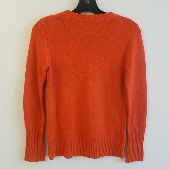 SOLD 🤑 French Connection Orange Pullover Sweater - Picture 4 of 9